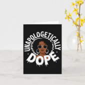 Carte Sans apologisme drogue Black Pride Melanin Africai (Fleur jaune)