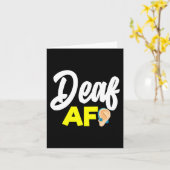 Carte Sans Audience - Sourd - Incapable D'Entendre - Sou (Fleur jaune)