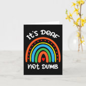 Carte Sans Audience - Sourd - Incapable D'Entendre - Sou (Fleur jaune)