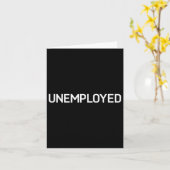 Carte Sans emploi, Drôle, Blagues, Sarcastique  (Fleur jaune)