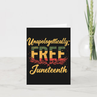 Carte sans excuses gratuit Juneteenth mois de l'histoire