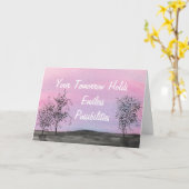 Carte sans fin d'obtention du diplôme de (Fleur jaune)