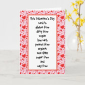 Carte Sans Gluten Lait Sucre Soja Carb Hydrates Drôle de (Fleur jaune)