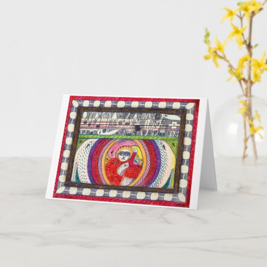 Carte Sans titre (0952) | Adolf Wolfli | (Fleur jaune)