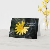 Carte "Sans toi, je suis incomplet" Salutation (Fleur jaune)