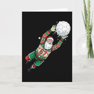 Carte Santa 67 Gardien de but de football Sweat Ugly Fun