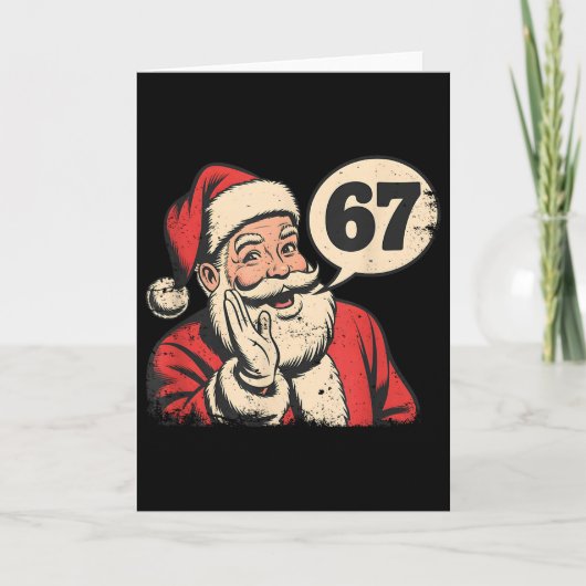 Carte Santa 67 Noël Six Sept Mème (Devant)
