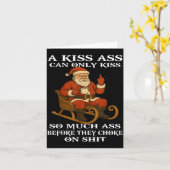 Carte Santa A Kiss Can Only Kiss So Much Before They Cho (Fleur jaune)
