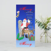 Carte Santa and Friends 2 (Debout devant)