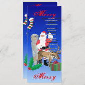 Carte Santa and Friends 2 (Devant / Derrière)