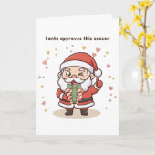 Carte Santa Approuve Cette Saison – Cute Puchi Dōshi San (Fleur jaune)