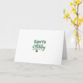 Carte Santa Baby (Fleur jaune)