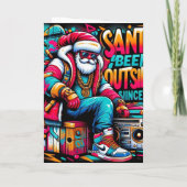 Carte Santa Been Outside Holiday Card (Dos)