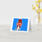 Carte Santa Claus (Fleur jaune)