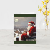 Carte Santa Claus (Fleur jaune)