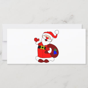 Carte Santa Claus et le clipart de sac cadeau