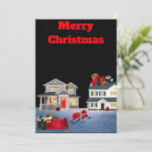 Carte Santa Claus Hustle (Debout devant)