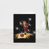 Carte Santa Claus Plays Bowling Xmas Gift For Your Bow T (Devant)