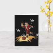 Carte Santa Claus Plays Bowling Xmas Gift For Your Bow T (Fleur jaune)