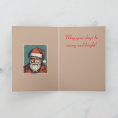 Carte Santa Claus Portrait Pulp Culture Art (Intérieur)