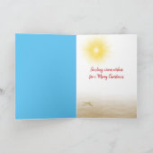 Carte Santa Claus Sandman Avec Palmiers (Intérieur)