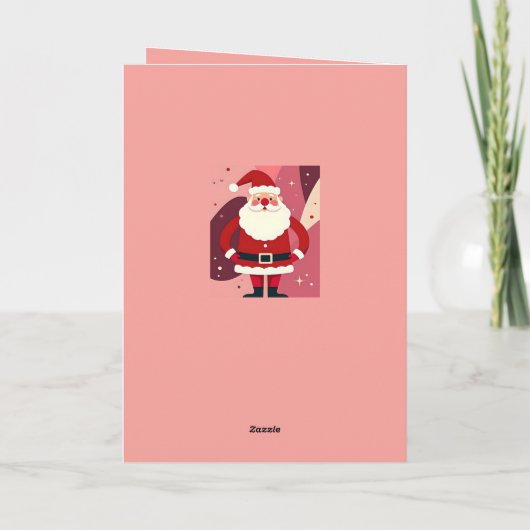 Carte Santa Claus With His Hands On His Hips Being Jolly (Dos)