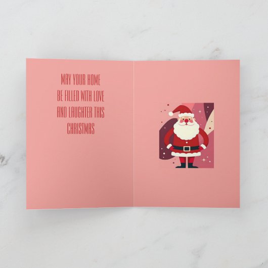 Carte Santa Claus With His Hands On His Hips Being Jolly (Intérieur)