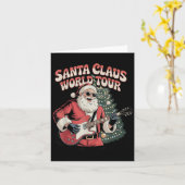 Carte Santa Claus World Tour Rocking Around The Christma (Fleur jaune)