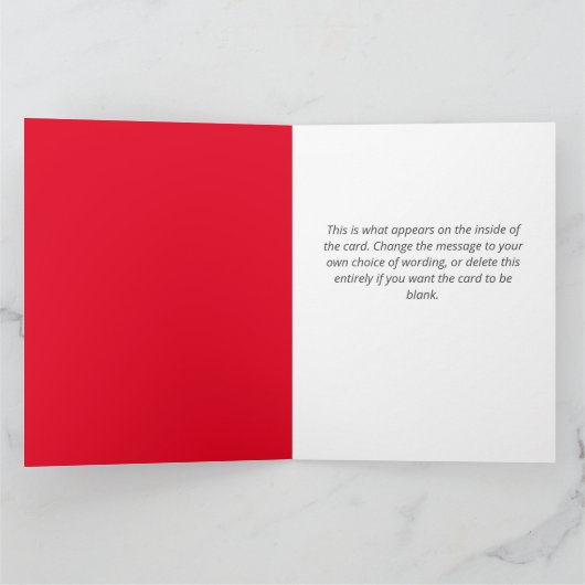 Carte Santa Clause QR Code Design Funny Christmas Card (Intérieur)