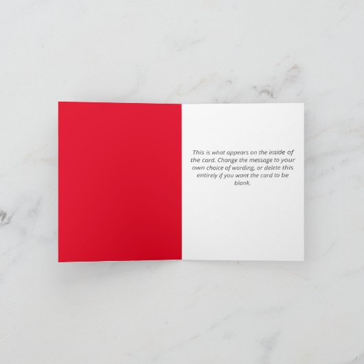 Carte Santa Clause QR Code Design Funny Christmas Card (Intérieur)