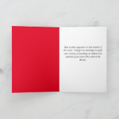 Carte Santa Clause QR Code Design Funny Christmas Card (Intérieur)