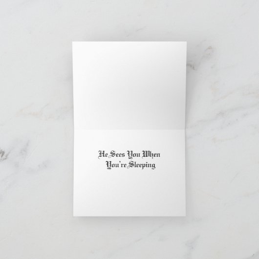 Carte Santa Claws (Intérieur)