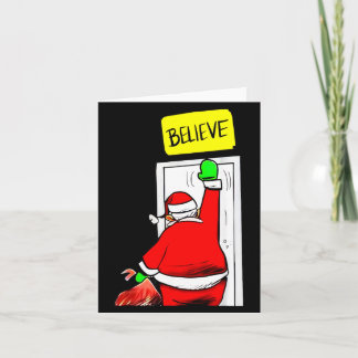 Carte Santa croit à Noël