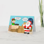 Carte Santa Delivery Concierge Christmas Humor (Devant)