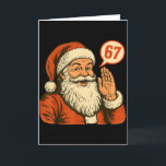 Carte Santa dit 6 7 Six Sept Génération Z Alpha Meme Lan<br><div class="desc">Santa dit 6 7 Six Sept Génération Z Alpha Meme Langage familier Noël</div>
