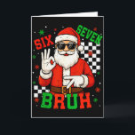 Carte Santa dit Six Seven 6 7 Génération Z Alpha Meme Br<br><div class="desc">Santa dit Six Seven 6 7 Génération Z Alpha Meme Bruh Noël</div>