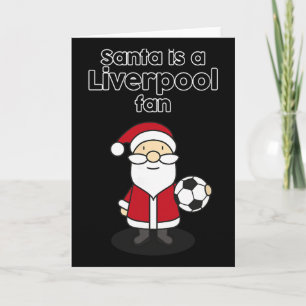 Carte Santa est un fan de football de Liverpool Funny So