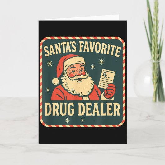 Carte Santa Favorite Drug Er Christmas Pharmacy Tech Nur (Devant)