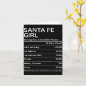 Carte Santa Fe Girl Funny New Mexico Hometown  (Fleur jaune)