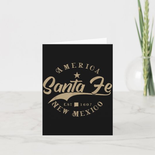 Carte Santa Fe Nm _ New Mexico (Devant)