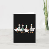 Carte Santa Goose en liberté Joyeux Goosemas Noël (Devant)