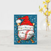 Carte Santa Hat Christmas Baseball Player Srts For Men B (Fleur jaune)
