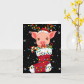 Carte Santa Hat G Animal In Socks Xmas Tree Lights T Shi (Fleur jaune)