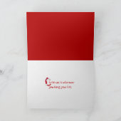 Carte Santa Hat sur Adirondack (Intérieur)