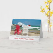 Carte Santa Hat sur Adirondack (Fleur jaune)