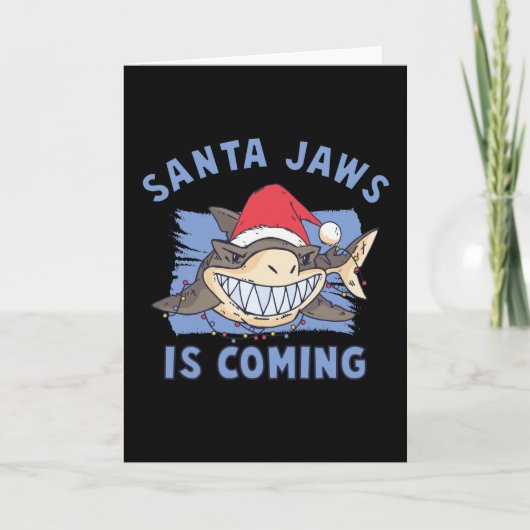 Carte Santa Jaws arrive (Devant)