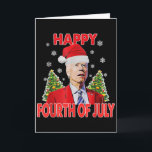 Carte Santa Joe Biden Joyeux 4 Juillet Drôle Merry Chri<br><div class="desc">Santa Joe Biden Joyeux 4 Juillet Drôle Noël Pour Femmes Hommes</div>