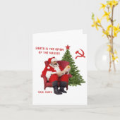 Carte Santa Karl Marx (Fleur jaune)