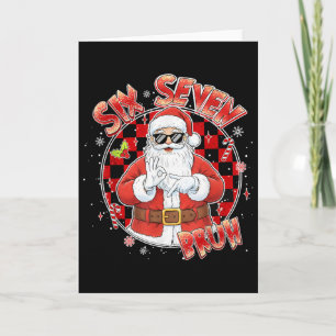 Carte Santa malade sept Bruh 67 Six Sept Meme Tendance P