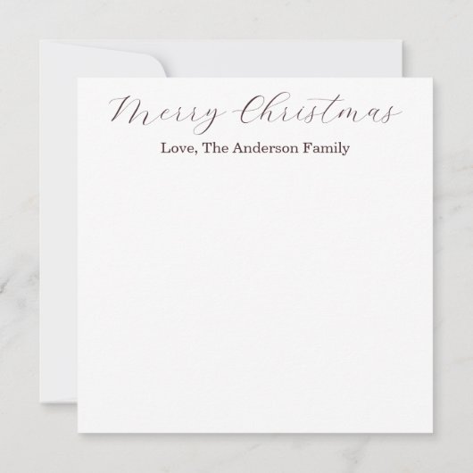 Carte Santa & Manger Christmas Card with Scripture  (Dos)